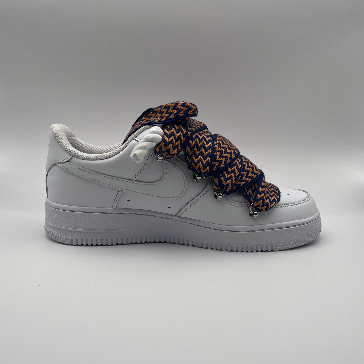 AF1 White - Orange Lanvin Rope Laces