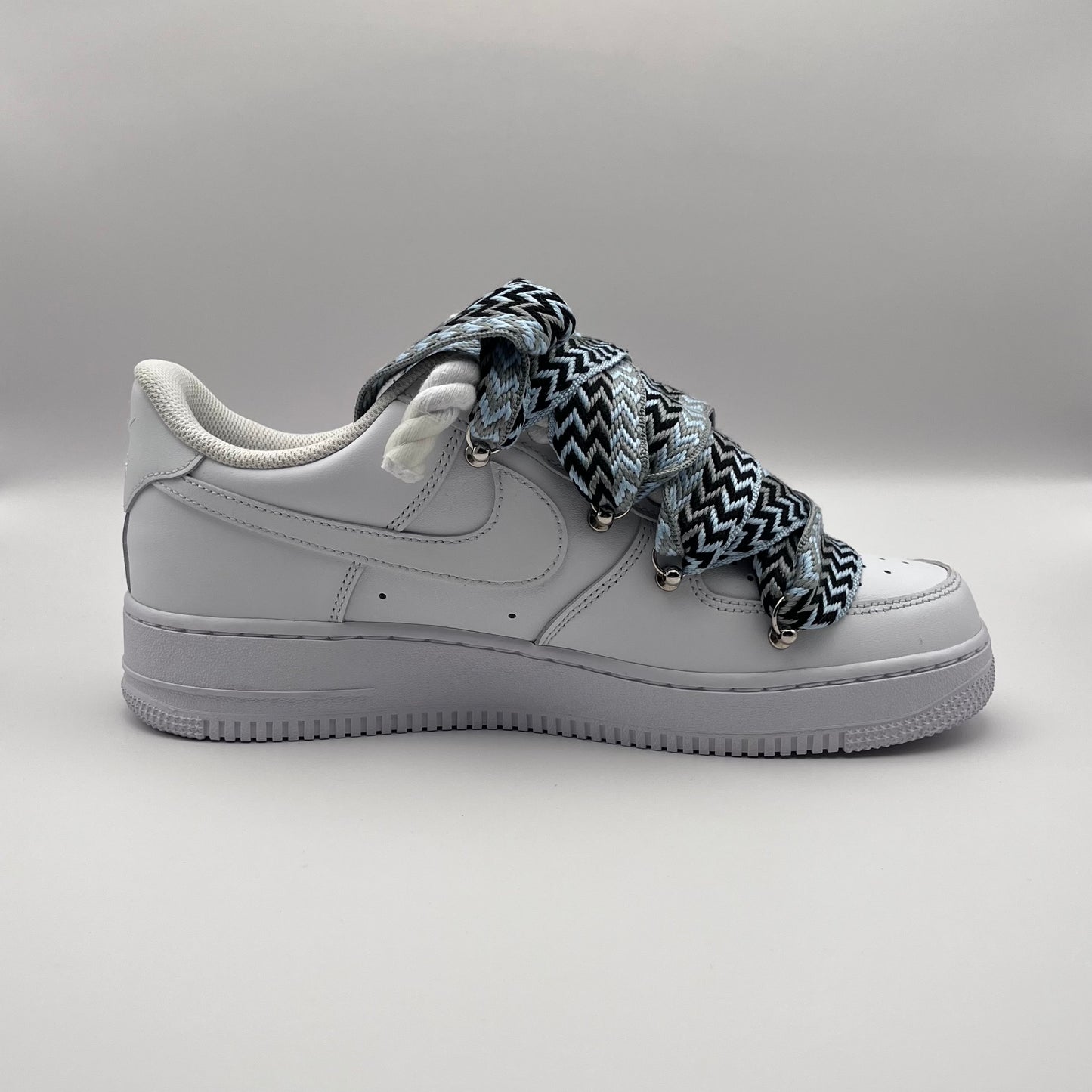 AF1 White - Icy Blue Lanvin Rope Laces