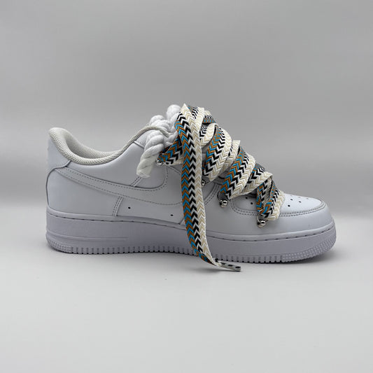 AF1 White - Khaki Lanvin Rope Laces