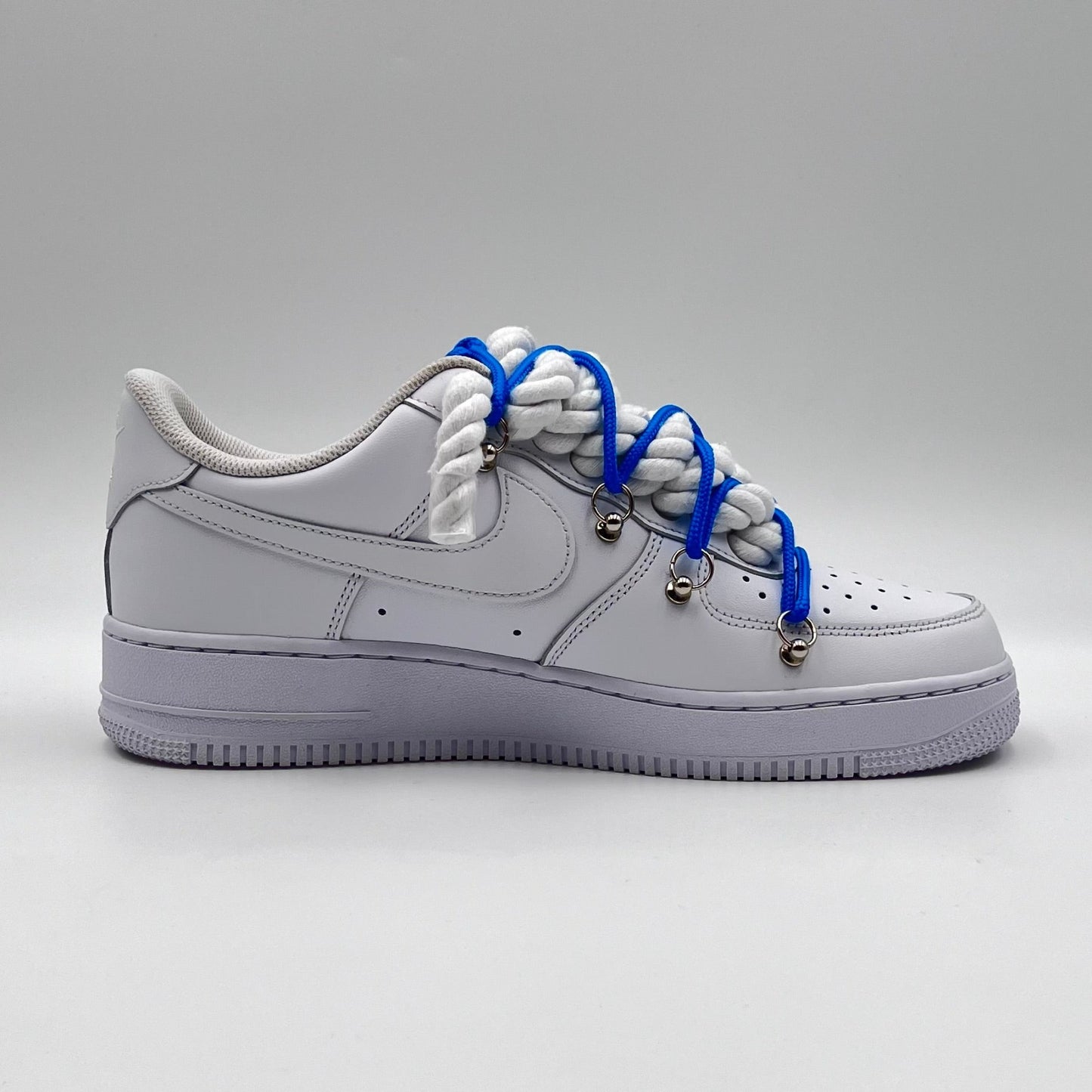 AF1 White - Royal Blue Double Laces