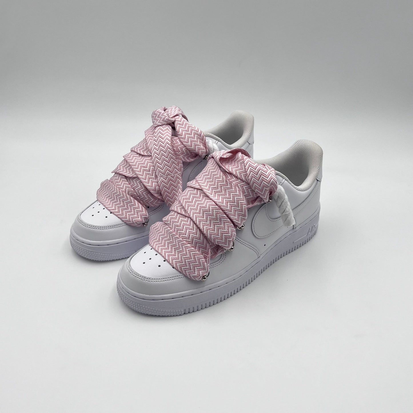 AF1 White - Rose Lanvin Rope Laces