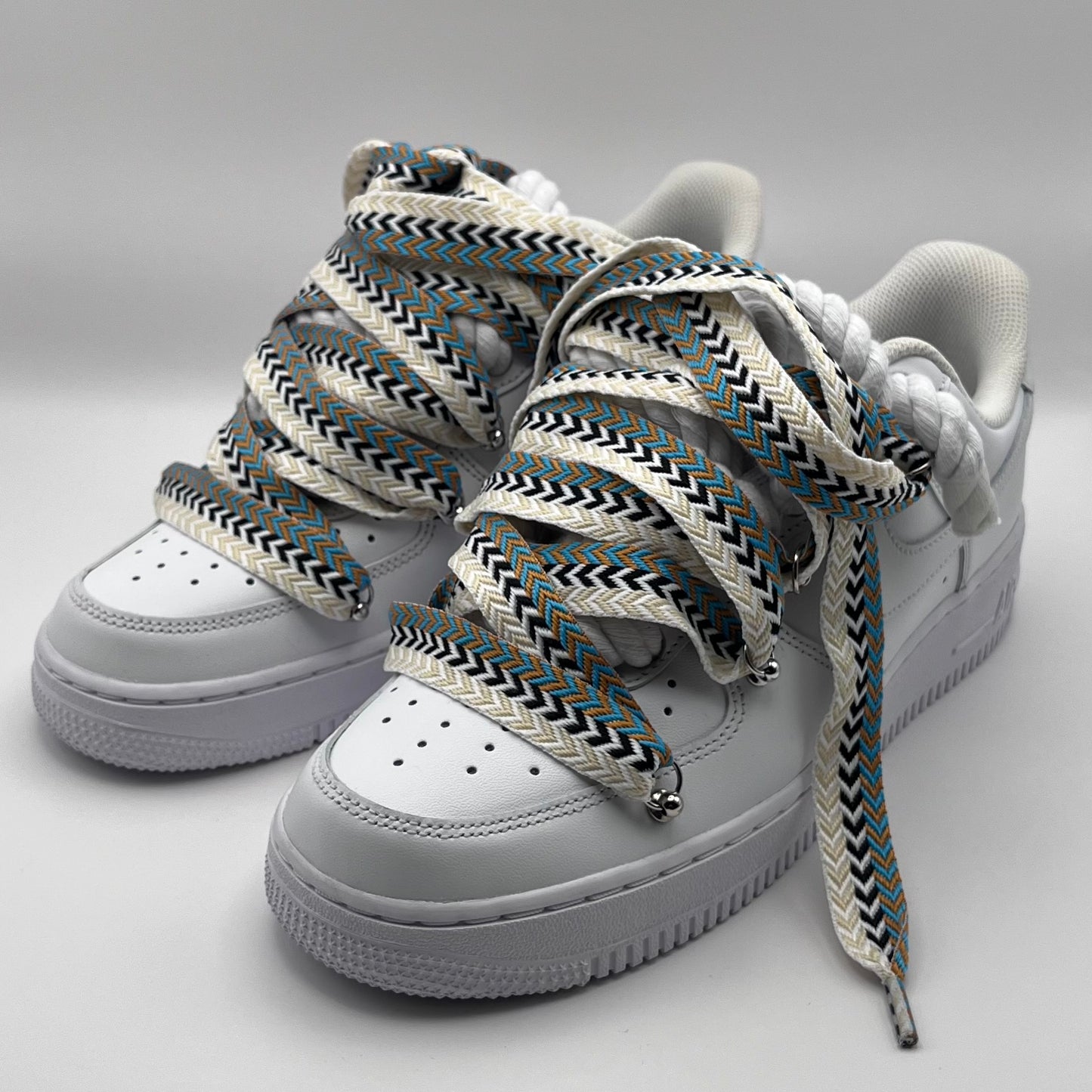 AF1 White - Khaki Lanvin Rope Laces