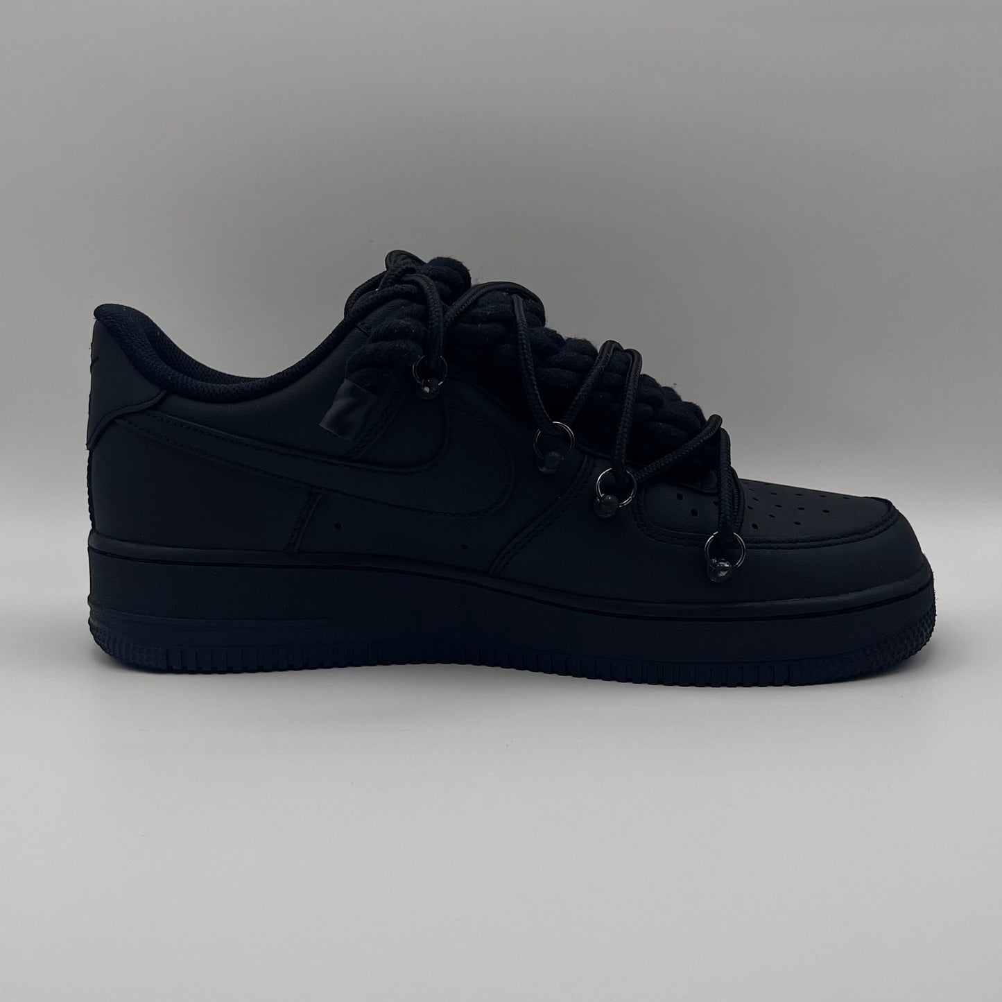 AF1 Matte Black - All Black Double Laces