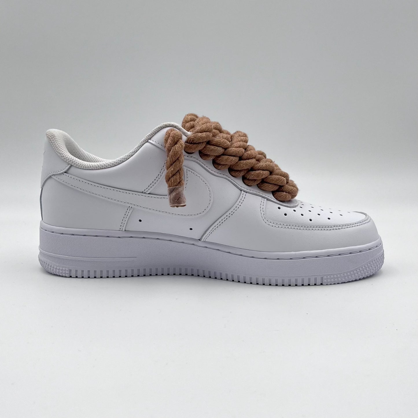 AF1 White - Brown Rope Laces
