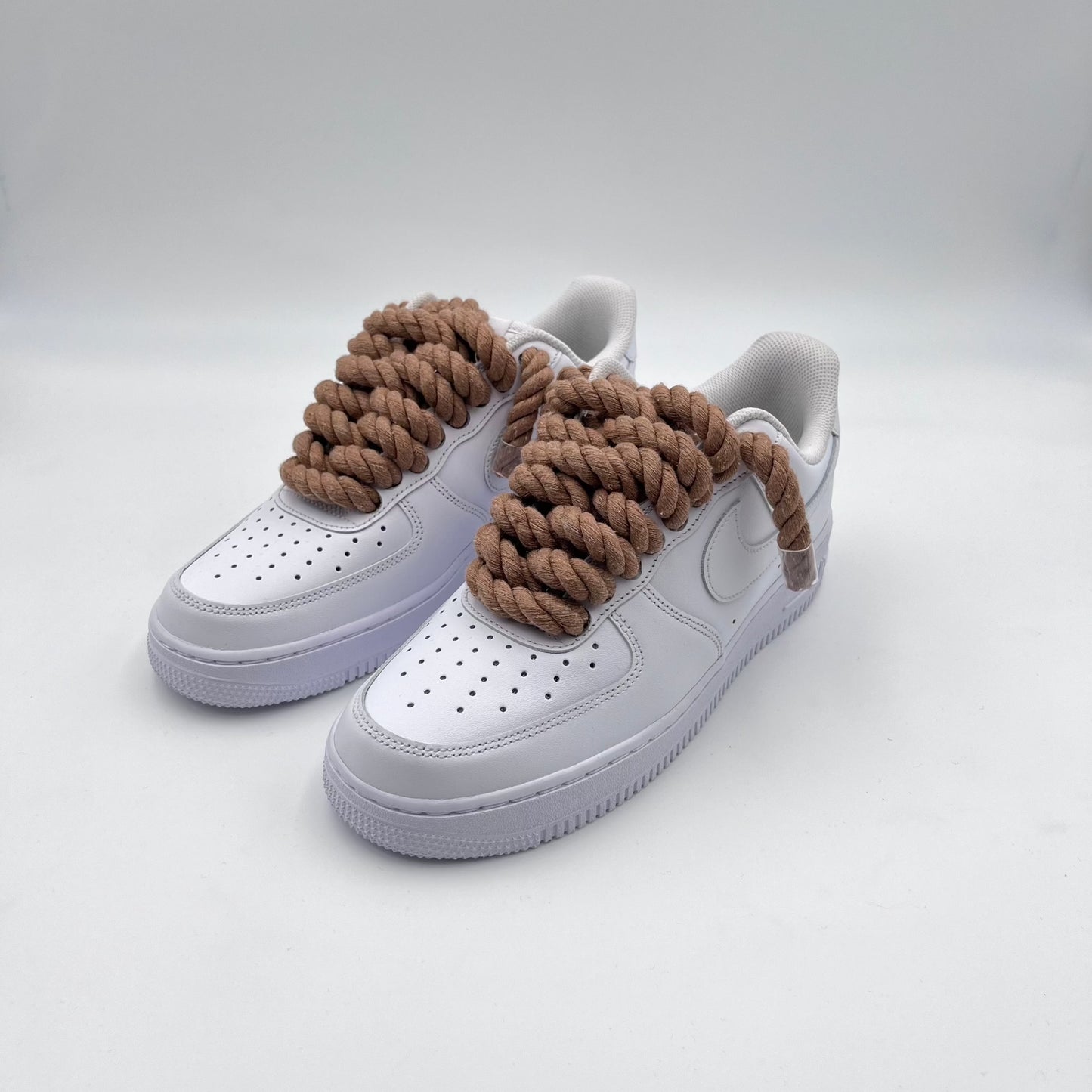 AF1 White - Brown Rope Laces