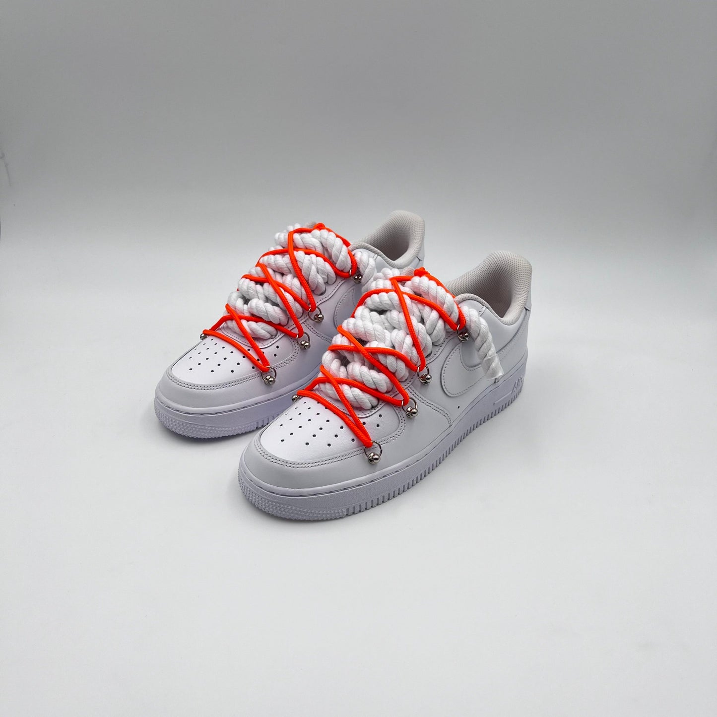 AF1 White - Orange Double Laces