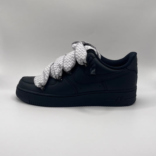 AF1 Black - Shadow Grey Lanvin Rope Laces