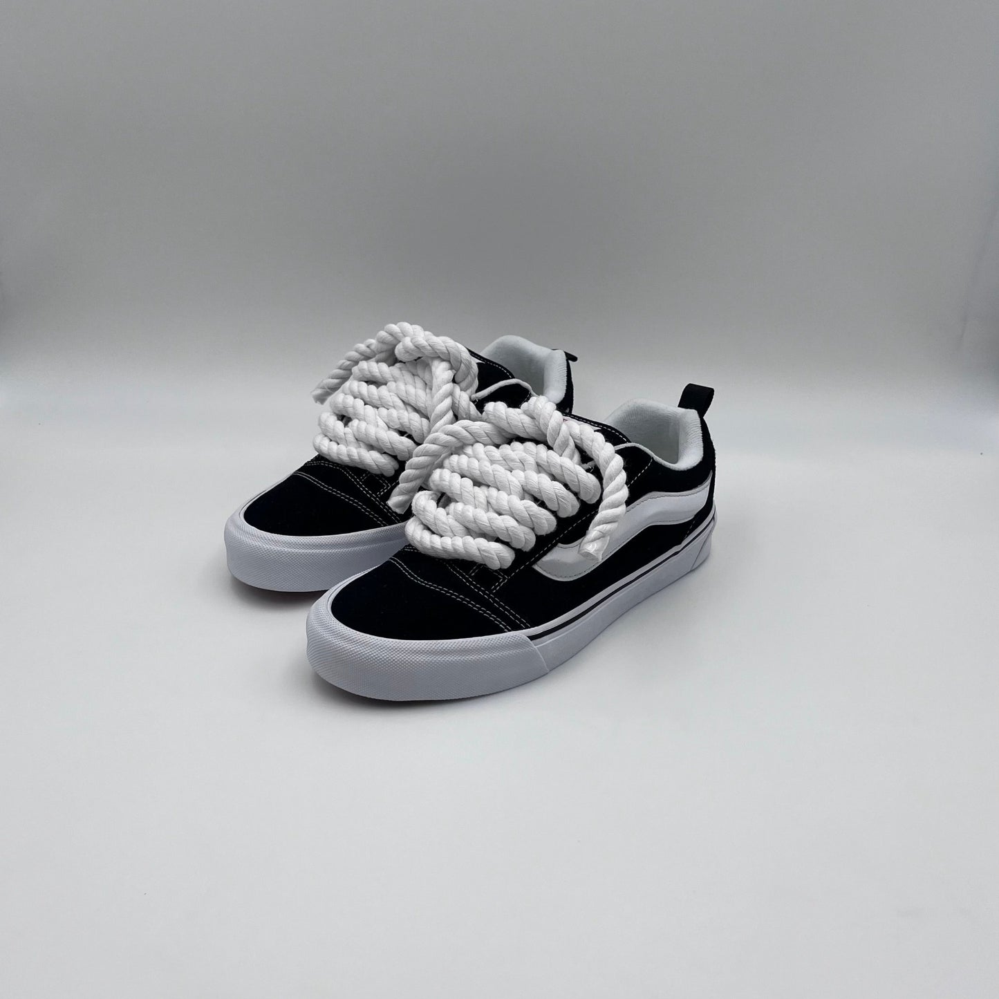 Vans Knu Skool Black - White Rope Laces