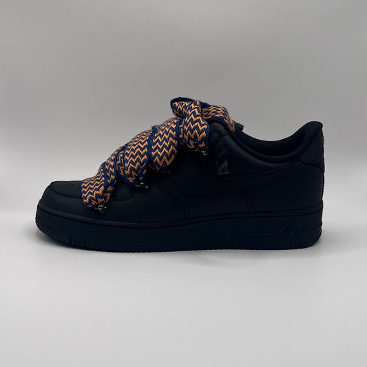 AF1 Black - Orange Lanvin Rope Laces