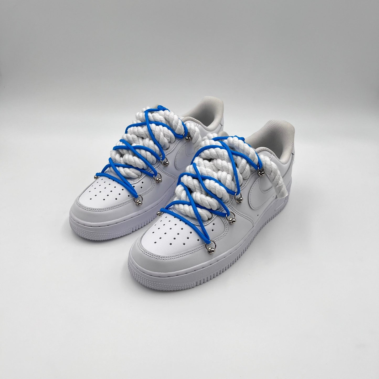 AF1 White - Royal Blue Double Laces