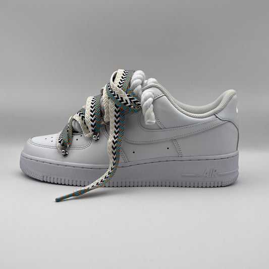 AF1 White - Khaki Lanvin Rope Laces