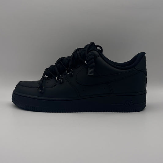 AF1 Matte Black - All Black Double Laces